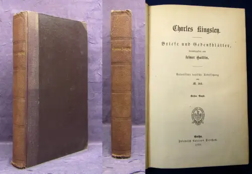 Sell Charles Kingsley Briefe und Gedenkblätter 1. Bd. 1879 Erzählungen js