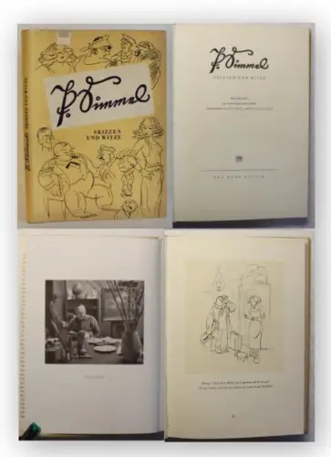 Simmel Skizzen und Witze 1950 Humor Belletristik Illustrationen illustriert xy