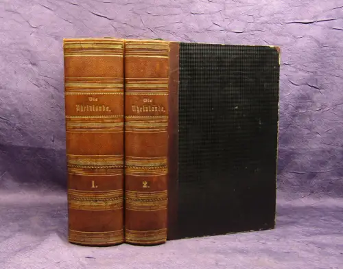 Lange Appell Der Rhein u die Rheinlande in malerischen Or.-Ansichten 2 Bde 1852