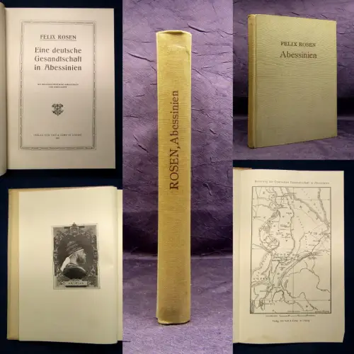 Rosen Eine deutsche Gesandtschaft in Abessinien 1907 Ortskunde Völker js