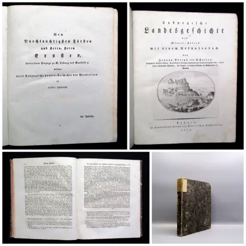 Schultes Coburgische Landesgeschichte des Mittel-Alters 1814 Urkundenbuch