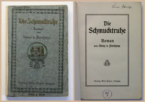 Panhuys Die Schmucktruhe Roman um 1900 rara selten Belletrsitik Geschichte xz