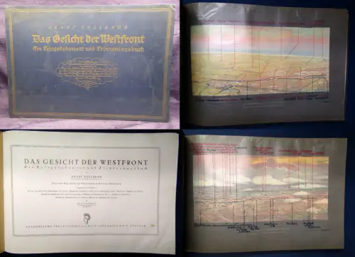 Korfes Das Gesicht der Westfront um 1920 Kriegsdokument, Erinnerungsbuch js