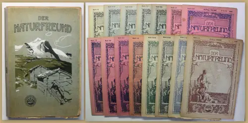 Der Naturfreund 15 Hefte 1921-1924 Monatsschrift Geographie Ortskunde Reise sf