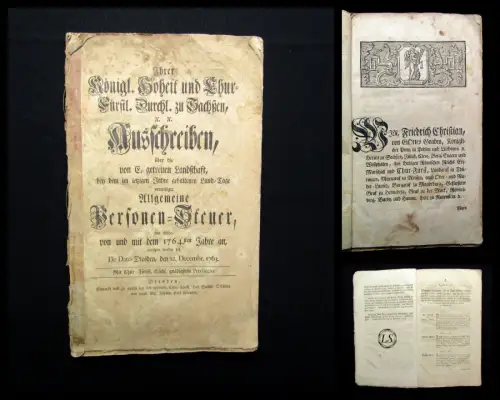 Ihrer Königl. Hoheit und Khur Fürstl.Durchl.zu Sachsen Ausschreiben 1763