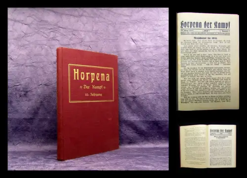 Horpena  Der Kampf 10.Jahrgang Okkulta Übersinnliches Theosophie Horpeniten 1929