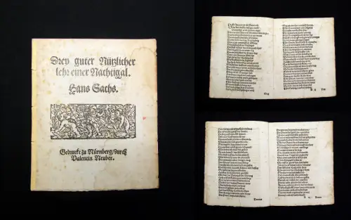 Sachs Drey guter Nützlicher lehr einer Nachtigal  o. J. [um 1560] Theologie