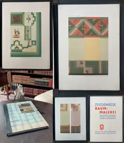 Grohmann Paul Zeitgemässe Raum- Malerei o.J. um 1920 Artdeko Schablonen