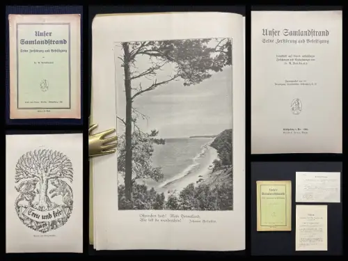 Brückmann Unser Samlandstrand Seine Zerstörung und Befestigung 1926 Selten