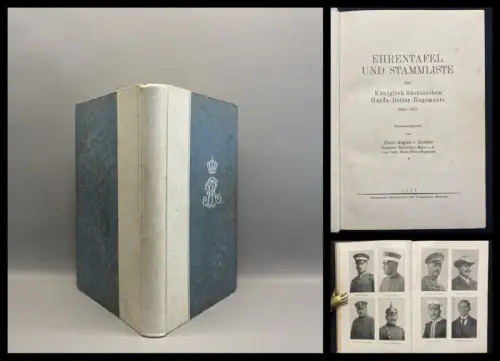 Hinüber Ehrentafel u Stammliste des Königl.-Sächs. Garde-Reiter-Regiments 1926