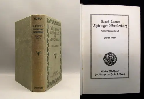 Trinius, August Thüringer Wanderbuch Zweiter Band apart um 1880 Erzählungen