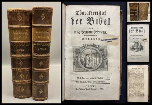 Riemeyer, Hermann Aug. Charakteristik der Bibel in 2 Bänden(von 5) 1777 Religion