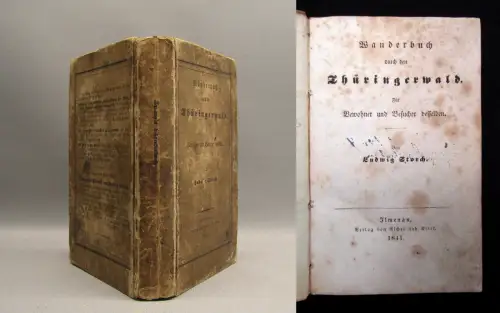 Storch,Ludwig Wanderbuch durch den Thüringer Wald 1841 Belletristik Erzählungen
