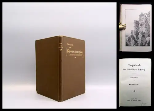 Meiche Sagenbuch der sächsischen Schweiz 1894 Erstausgabe Märchen Sagen Selten
