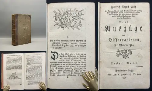 Weiz, Friedrich August Neue Auszüge aus Dissertationen für Wundärzte. 1 +2. Bd.