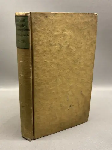 Bischof, Karl August Physisch- technologisches Handbuch Teil 1 apart 1791