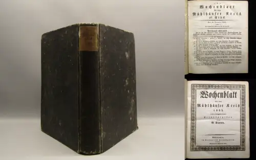 Danner Wochenblatt für den Mühlhäuser Kreis 1835, Jahrgang komplett Ortskunde