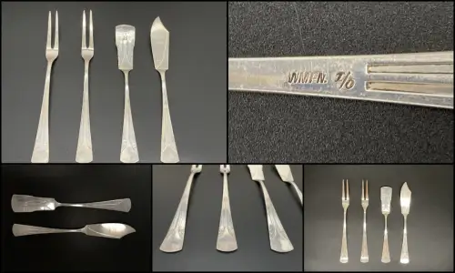 Vorlegerset 4 Teile" bestehend aus Buttermesser, Käsemesser, 2X Fleischgabeln