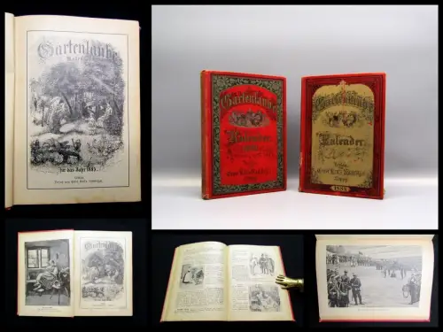 Gartenlaube Kalender 2x 1890 und 1889 Unterhaltung Nachrichten Gemeinschaft