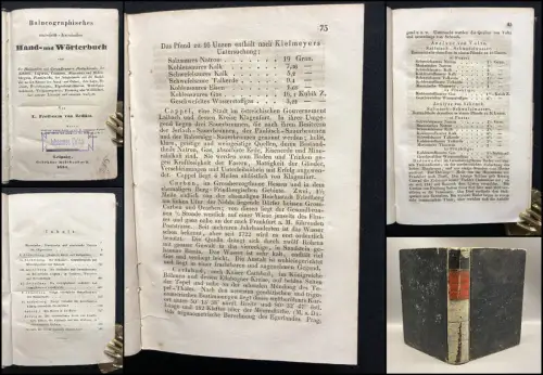 Zedlitz Balneographisches statistisch- historisches Hand- und Wörterbuch 1834