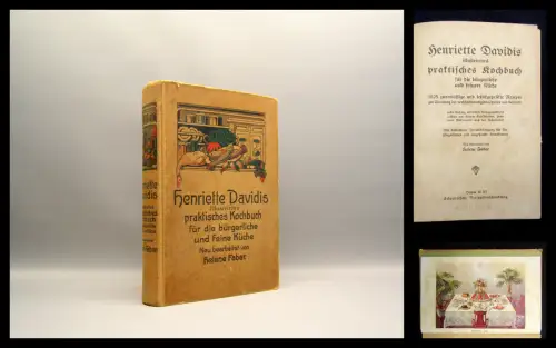 Davidis; Faber Praktisches Kochbuch bürgerliche und feine Küche um 1920 Hobby