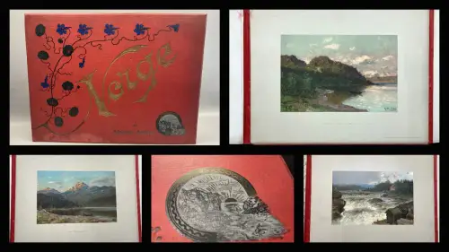 Müller 10 Bll. mit lithographischen Ansichten von Norwegen "Norge" um 1900