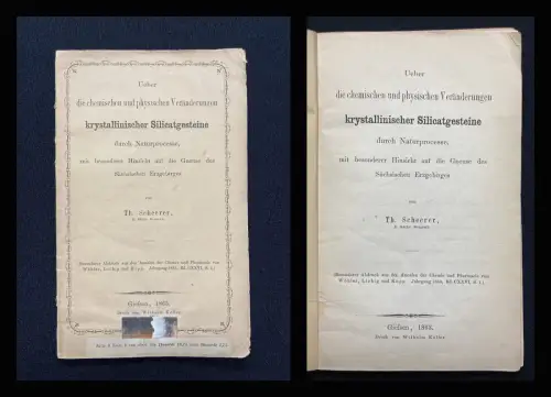 Ueber die chem. u phys. Veränderungen krystallinischer Silicatgesteine 1863