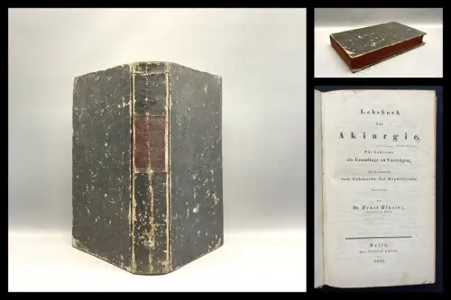 Blasius Dr. Lehrbuch der Akiurgie. Für Lehrende als Grundlage zu Vorträgen