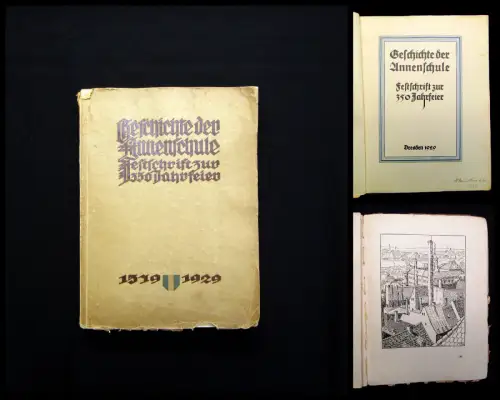 Geschichte Annenschule Festschrift zur 350 Jahrfeier 1929 Gesellschaft Schule