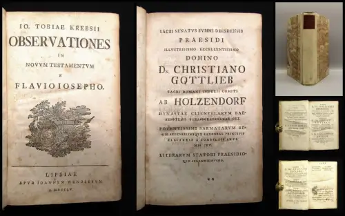 Krebs,Johann Tobias Observationes in novum Testamentum E Flavio Iosepho 1755
