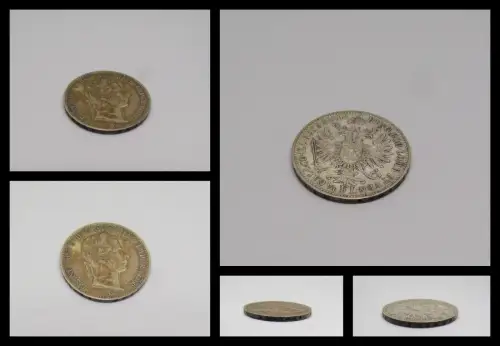 1/4 Gulden/ Florin Österreich Ungarn 1858 Prägestätte A 5,5 Gramm vorzüglich