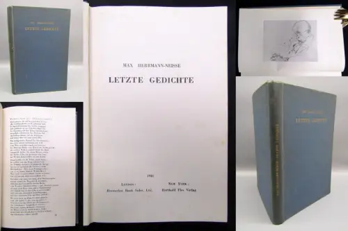 Herrmann-Neisse, Max Exil-Literatur - Letzte Gedichte 1941 Belletristik
