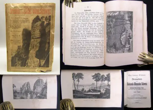 Täubert Ein treuer Führer durch Dresden und die Sächsisch-Böhmische Schweiz 1890