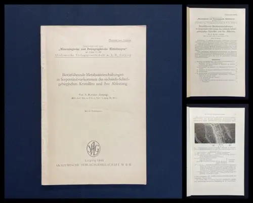 Matthes Biotitführende Metabasiteinschaltungen in Serpentinitvorkommen[...] 1940