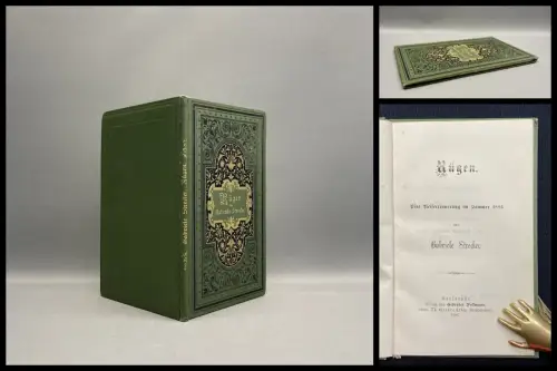 Strecker Rügen Eine Reiseerinnerung im Sommer 1886 sehr selten 1887 Reise