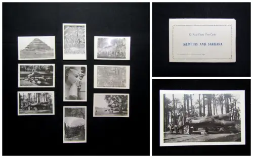 10 Karten, Postkarten in Original-Hülle "Lehnert & Landrock" Memphis und Sakkara