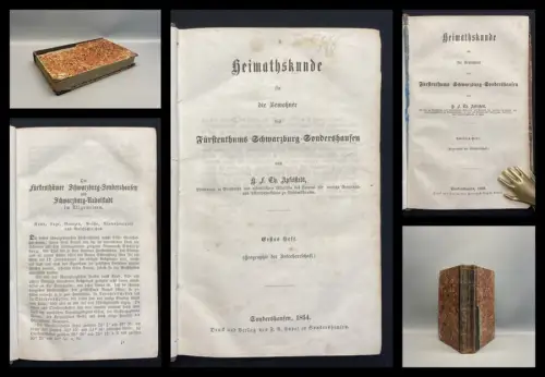 Apfelstedt Heimathskunde Fürstenthum Schwarzburg-Sondershausen Hefte 1-3 1854