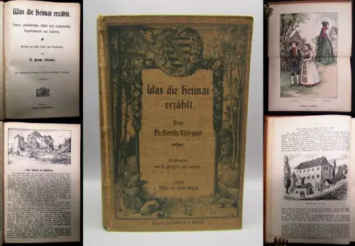 Störzner Was unsere Heimat erzählt Sagen, geschichtliche Bilder Sagen  1904