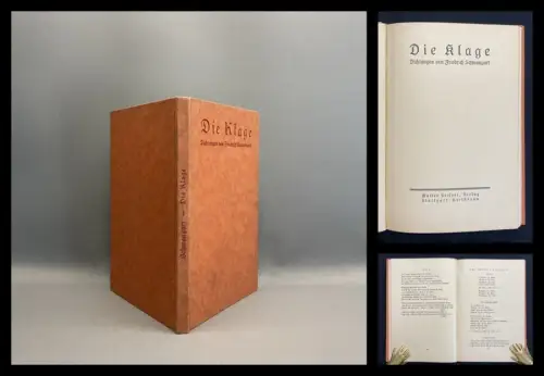 Schwangart, Friedrich Die Klage 1921 Kriegsliteratur 1.Weltkrieg Dichtungen