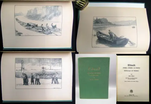 Zöllner Elbvolk Elbfischer,Elbschiffer und Elbschlößer 1940 Schilderungen