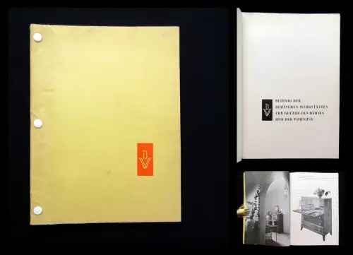 Deutsche Werkstätten Hellerau Katalog um 1930 selten Handwerkskunst Qualität