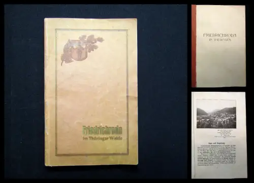 Friedrichroda im Thüringer Wald um 1900 Reiseführer Landeskunde Guide Führer