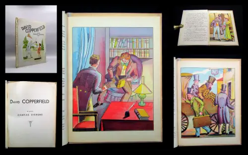 Dickens David Copperfield 1937 Bilderbuch französisch Éditions René Touret Paris