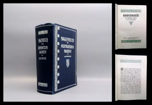 Meiche Sagenbuch des Königreichs Sachsen 1903 Literatur Lyrik Sagen Märchen