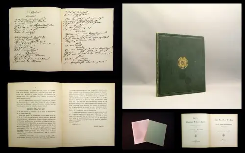 Wahle,Suphan Aus Goethes Archiv Die erste Weimarer Gedichtsammlung in Facsimile