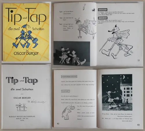 Berger: Tip und Tap die zwei Schotten 1933 - Bilderbuch für Erwachsene, Humor xz