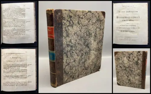 Entwurf einer Dienst- Instruktion für die Wirthschaftsämter in den k. k. Staaten