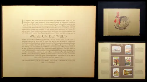 Grosseinkaufs- Gesellschaft Sammelbilderalbum Reise um die Welt um 1900 komplett
