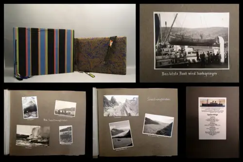 Schlee, Georg Nordlandfahren. Mit der "Monte Sarmiento" 2 Fotoalben 1926