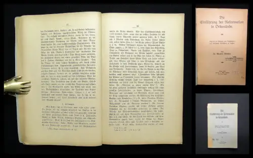 Wähler Die Einführung der Reformation in Orlamünde 1918 selten